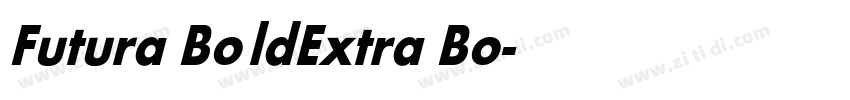 Futura BoldExtra Bo字体转换